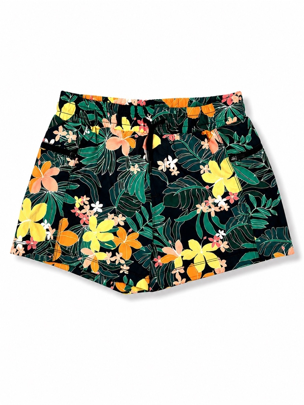 StretchTech Girls XL 14 16 Tropical Floral Swim Board Shorts Beach Pool Vacation